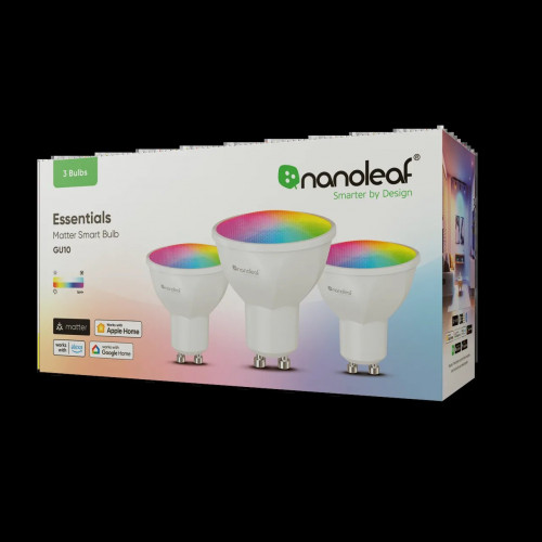 Розумна лампа Nanoleaf Essentials Smart GU10, 5 Вт, Apple Homekit, Matter 3 шт.