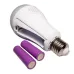 Лампочка LED E27 з акумулятором 2x18650 15W, 2 режими: від 220 В і автономно, аварійна лампа