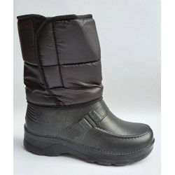 Чоботи чоловічі зимові чорні дутики піна ЕВА. Теплі сноубутси на липучці 41-45 45