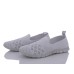 Женские текстильные мокасины-слипоны серые (сетка) | Летние, Дышащие, Размеры 37-41 - фото 2