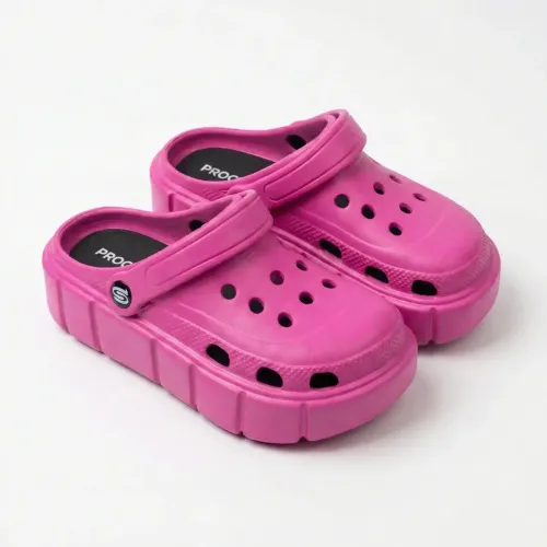 Жіночі рожеві крокси на високій платформі, сабо з піни EVA, пляжне літнє взуття 36-41. 39