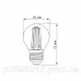 LED лампа філаментна VIDEX Filament G45FA 6W E27 2200K бронза VL-G45FA-06272
