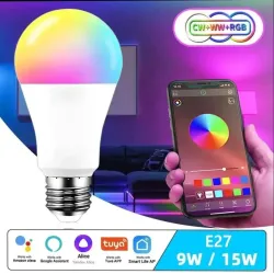 Розумна лампочка Tuya Smart LED Wi-Fi E27 RGB Color & White 2700K-6500K 15W