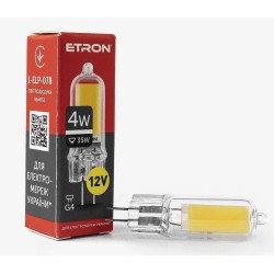 LED Лампа ETRON 1-ELP-078 G4 Glass 4W 4200K 12V