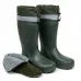 Чоловічі гумові чоботи Gipanis утеплені (Зелені). Високі чоботи для рибалки та полювання з манжетою