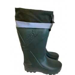 Мужские резиновые сапоги Gipanis утепленные (Зеленые). Высокие сапоги для рыбалки и охоты с манжетой 46