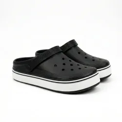 Сабо чоловічі чорні Dago Style піна ЕВА. Стильні крокси на білій підошві 41-45 43