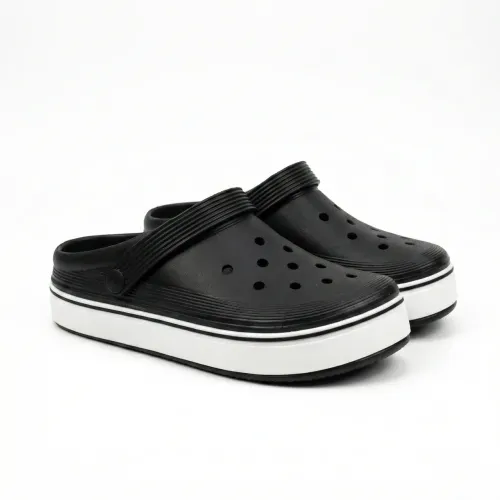 Сабо чоловічі чорні Dago Style піна ЕВА. Стильні крокси на білій підошві 41-45 43