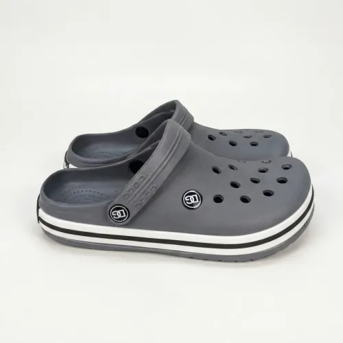 Сабо жіночі сірі Dago Style піна ЕВА. Стильні крокси на білій підошві 36-41 38