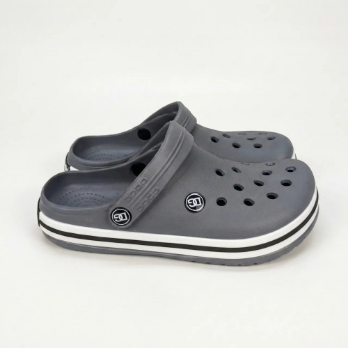 Сабо жіночі сірі Dago Style піна ЕВА. Стильні крокси на білій підошві 36-41 39