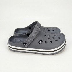 Сабо жіночі сірі Dago Style піна ЕВА. Стильні крокси на білій підошві 36-41 40