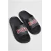 Чоловічі шльопанці чорні з принтом 