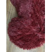Хутряний плед-покривало травка Євро розміру 220/240 см. колір Бордовий