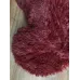 Хутряний плед-покривало травка Євро розміру 220/240 см. колір Бордовий