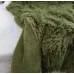 Хутряний плед-покривало травичка Євро розміру 220/240см. колір Зелений