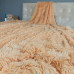 Хутряний плед-покривало травка Євро розміру 220/240 см. колір Персиковий