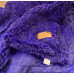 Плед-покривало Травичка 220х240 см Фіолетовий. Пухнасте хутряне покривало на ліжко Євро (бамбук)