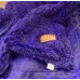 Плед-покривало Травичка 220х240 см Фіолетовий. Пухнасте хутряне покривало на ліжко Євро (бамбук)