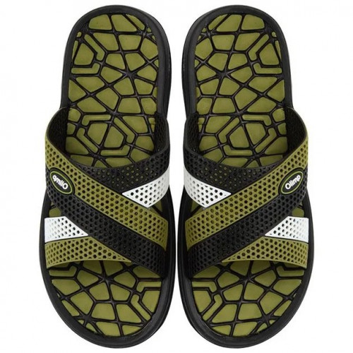 Шльопанці чоловічі зелені 44