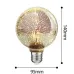 Лампа світлодіодна A60 енергоефективна 5 Вт, LED-лампочка 3D декоративний ефект феєрверку з цоколем E27
