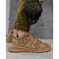 Тактичні мілітарі кросівки койот вставки текстиль, чоловічі військові повітропроникні кросівки армійські літні зсу 44