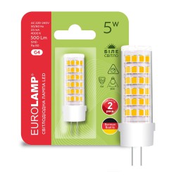 Світлодіодна лампа Eurolamp G4 5W 4000K LED-G4-0540(220)