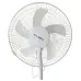 Вентилятор підлоговий Atlanfa 5 лопатей (Білий), потужний та тихий, на круглій підставці