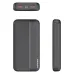Зовнішній акумулятор повербанк power bank Lenyes PX263 20000mAh компактний універсальний на 2 входи Чорний