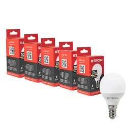 Комплект світлодіодних ламп ETRON 10W G45 3000K E14 тепле світло