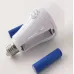 Акумуляторна цокольна Е27 лампочка LED 2x18650, 20W світлодіодна аварійна лампа на батарейках UKC