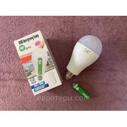 Лампа акумуляторна 15W, AP 2915, цоколь Е 27, 1 x 18650 аварійна лампа, світлодіодна LED-лампа