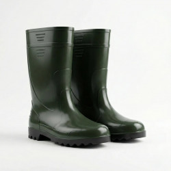 Мужские резиновые сапоги ПВХ зеленые. Высокие рабочие сапоги для рыбалки и сада 41-47 47