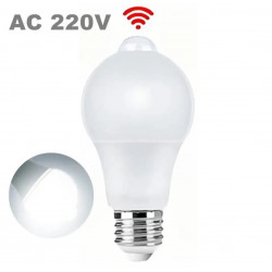 LED лампочка E 27 з датчиком руху 12W біле світло від 220