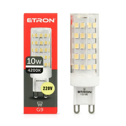 Світлодіодна LED лампа ETRON 1-ELP-886 G9 10W 4200K 220V денне світло
