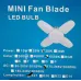 Лампочка складана світлодіодна 4 лопаті E27 KK-202 Mini fan blade bulb YU227
