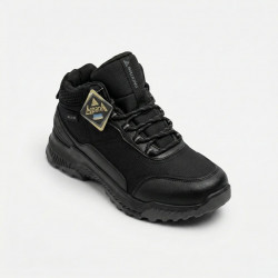 Чоловічі зимові кросівки на хутрі Walking Чорні. Теплі трекінгові черевики (41-45 р) 44 (арт. 10166)