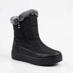 Женские зимние ботинки-дутики на 2 молнии. Теплые короткие сапоги на меху (37-42 р) 40