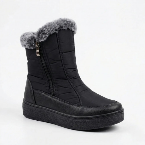 Женские зимние ботинки-дутики на 2 молнии. Теплые короткие сапоги на меху (37-42 р) 40