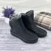 Жіночі зимові черевики Paolla на хутрі Чорні. Короткі дутики на блискавці (37-42 р)