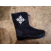 Бурки жіночі високі зимові повстяні на хутрі. Чоботи на блискавці з вишивкою. Розміри 37-42 (арт. 7179)