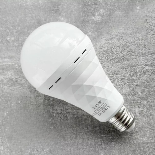 Акумуляторна LED лампа Е27 LIGHT SET LED BULB 7W A60 4500K 1800mAh ACUM 220V 630Lm під стандартний патрон Е27