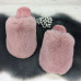 Женские домашние тапочки Пушистики из эко-меха Пудровые (арт. 7308) - фото 2