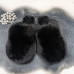Жіночі домашні капці Пухнастики з еко-хутра Чорні (арт. 7320) - фото 5