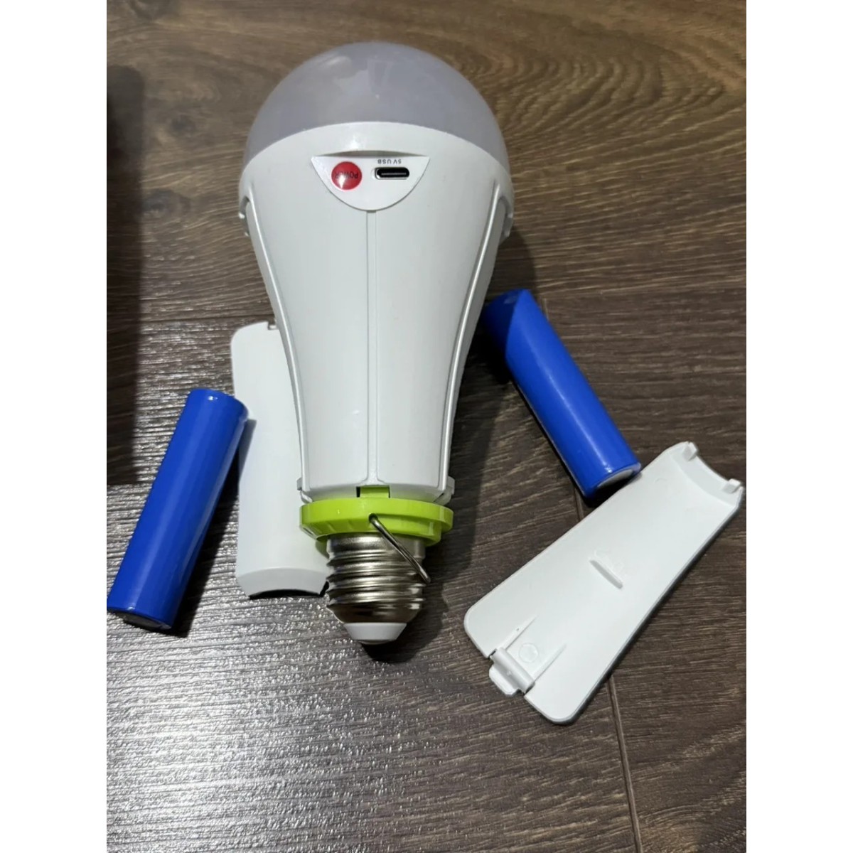 LED Лампа з акумулятором 18650 2 шт змінні. Аварійна лампа. Лампа екстреного відключення. Лампа блекаут (арт. 3045)