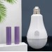 Аварійна LED-лампа 20 Вт із двома акумуляторами 18650 на патрон Е27 для автономної роботи без електрики та світла (арт. 3202) - фото 5