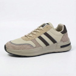 Чоловічі кросівки бежеві. Стильні повсякденні кеди весна-літо 41-45 45