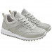 Жіночі кросівки Світло-сірі з перфорацією еко-шкіра (36-41) класичні повсякденні кеди (арт. 7648)