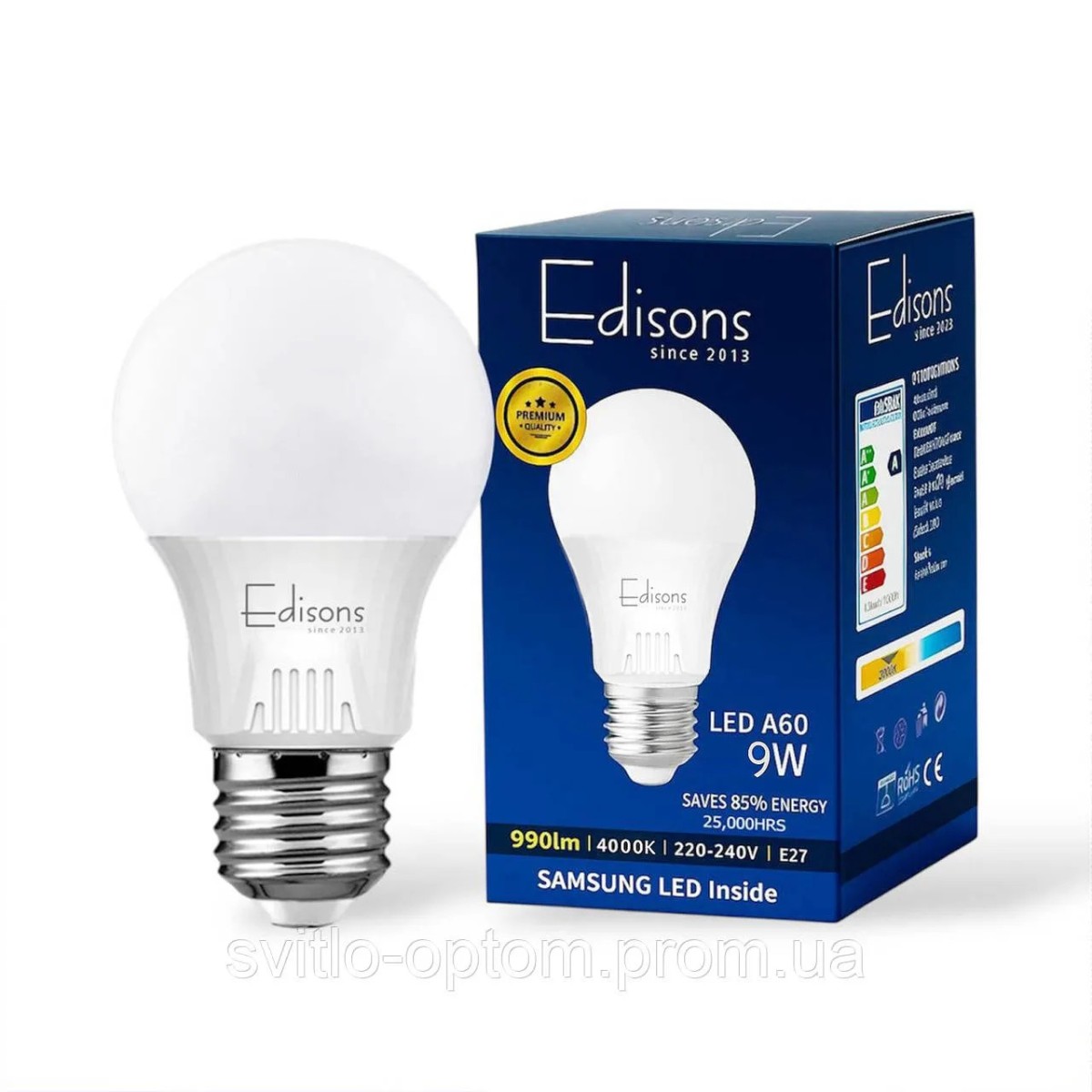 LED ЕКО А60 10W 4000K E27 