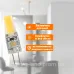 Свiтлодiодна led лампа Biom G4 3.5W 3000K (тепле світло) 12V, з вусиками, силіконова, напруга 12В