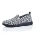 Жіночі текстильні сліпони з геометричним орнаментом, чорно-білі (36-41) 42